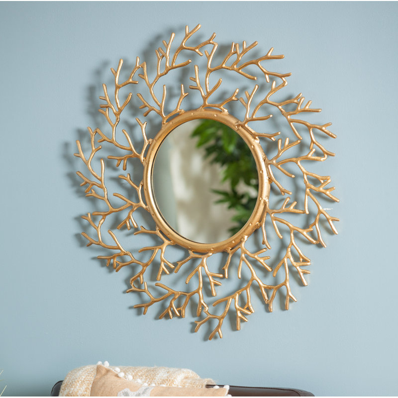 Highland Dunes Fraser Casted Aluminum/Glass Accent Mirror Wayfair